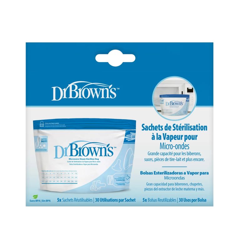 Bolsas para esterilizar microondas 5UN (uso hasta 20 veces) Dr. Brown's