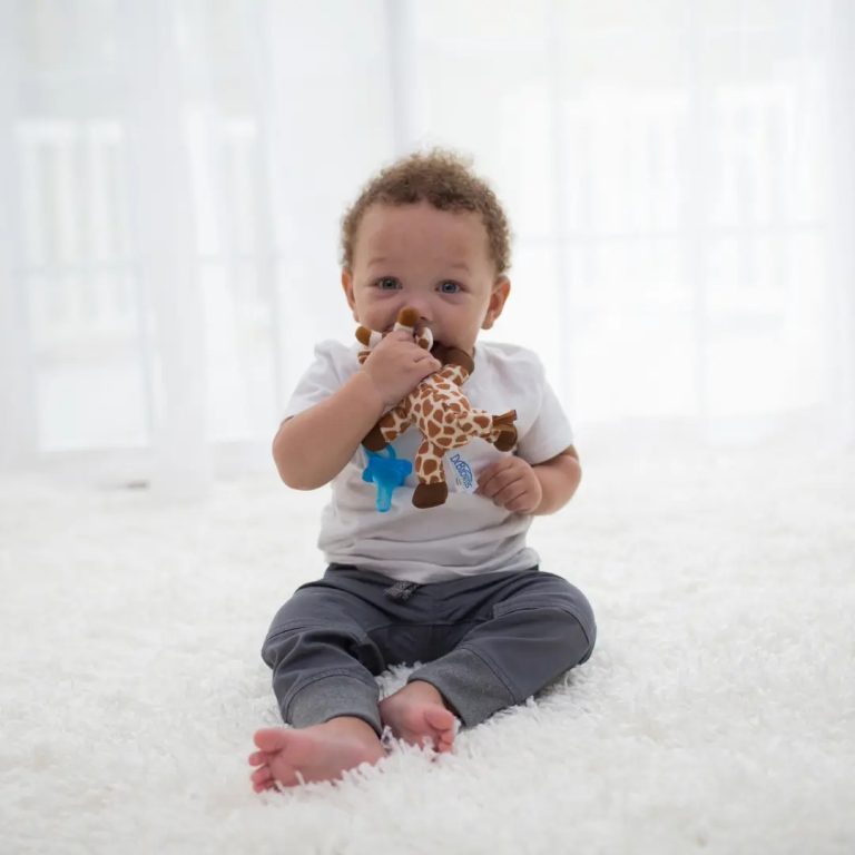 Peluche Sujeta-chupetes Jirafa Dr. Brown's (incluye chupete 1 pieza celeste)