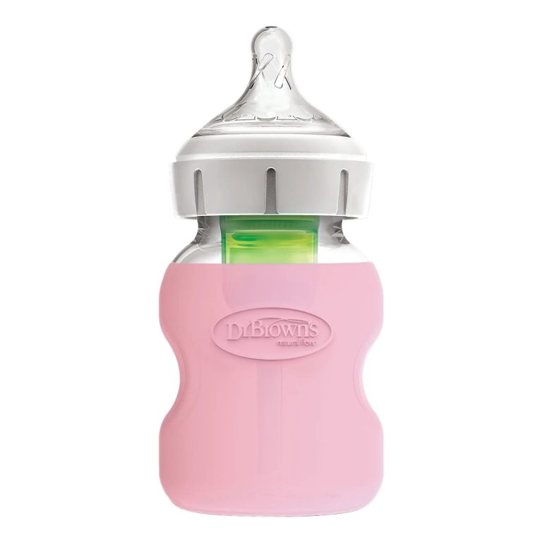 Funda Protección Mamadera Vidrio 150ml Dr. Brown's, Rosado y Azul