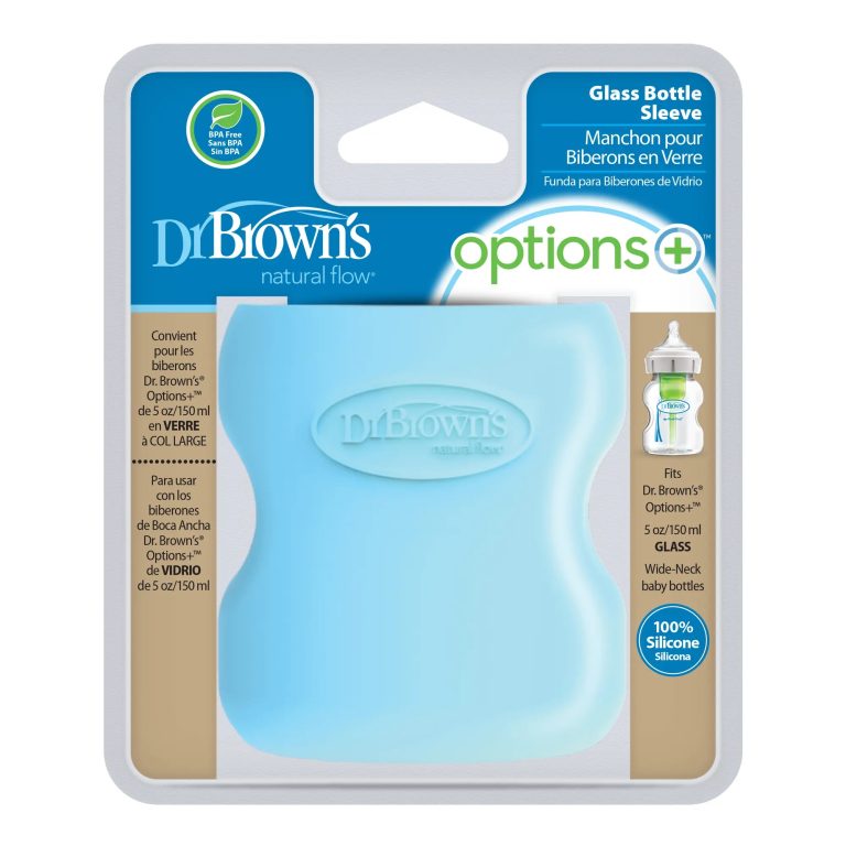 Funda Protección Mamadera Vidrio 270ml Dr. Brown's, Rosado y Azul