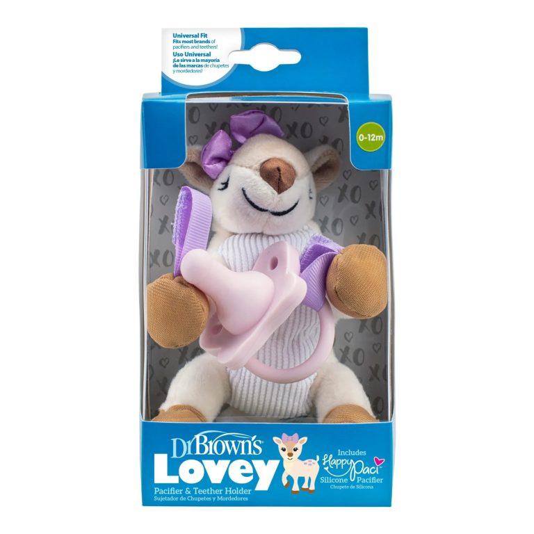 Peluche Sujeta-Chupetes Ciervo Dr. Brown's (incluye chupete 1 pieza rosado)