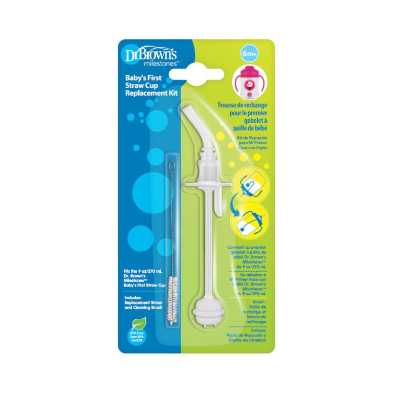 Kit de Reemplazo pajita para 1er Vaso 270ml 6M+ Dr. Brown's