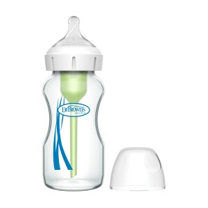 Mamadera Boca Ancha Options+ Vidrio 270ml Dr. Brown's