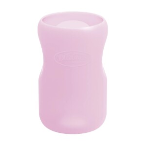Funda Protección Mamadera Vidrio 270ml Boca Ancha Rosada Dr. Brown’s