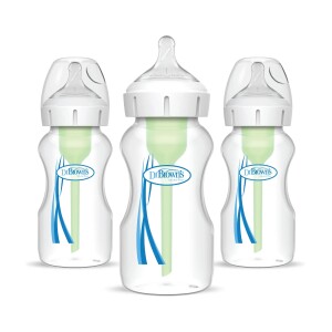 Pack 3 Mamaderas Boca Ancha Options+ 270ml Dr. Brown's