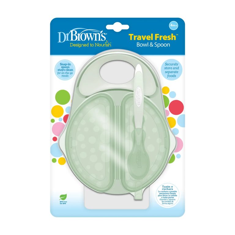 Plato y Cuchara para Viajes 4M+ Dr. Brown's