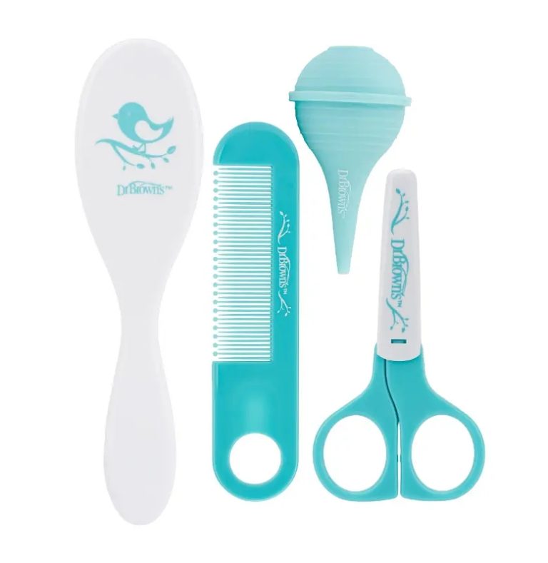 Baby Care Kit  (Cepillo, Peineta, Aspirador Nasal y tijeras para uñas) Dr. Brown's