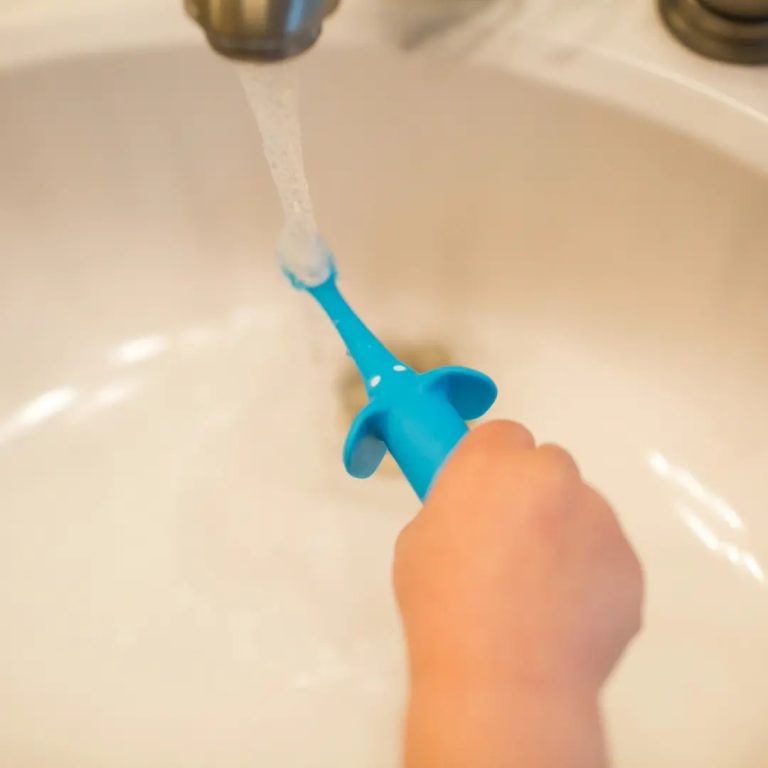 Cepillo de Dientes para Bebés y Niños Pequeños 0-3 años Elefante azul Dr.Brown's