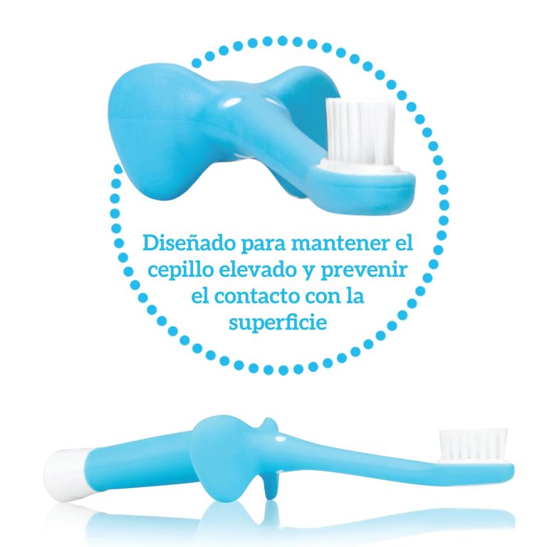 Cepillo de Dientes para Bebés y Niños Pequeños 0-3 años Elefante azul Dr.Brown's