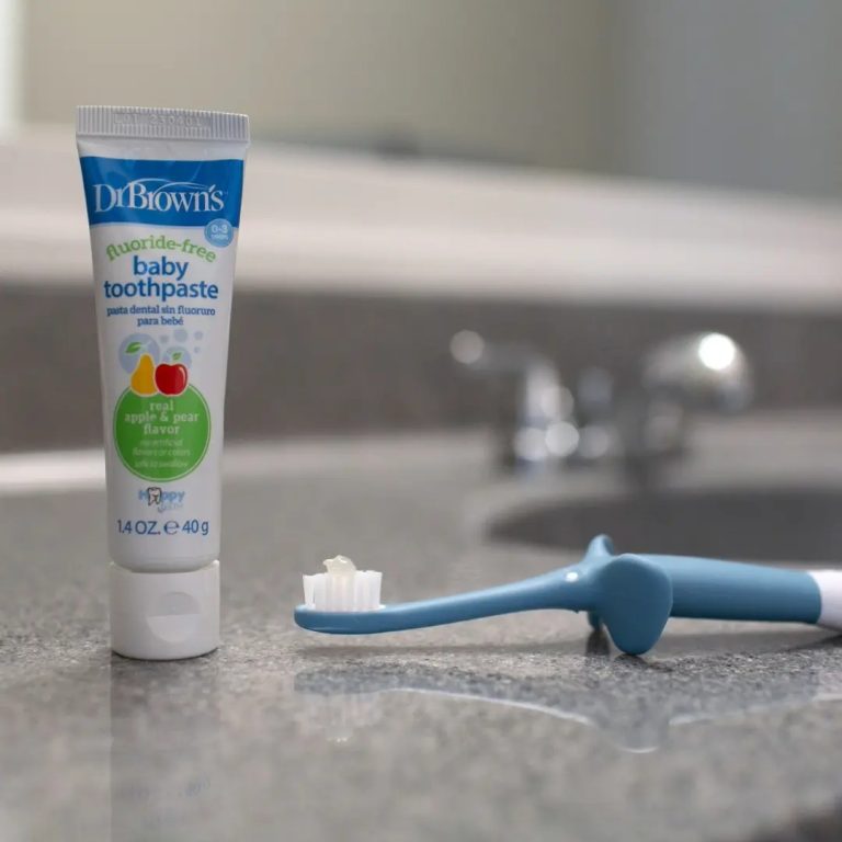 Cepillo de Dientes para Bebés y Niños Pequeños 0-3 años Elefante azul Dr.Brown's