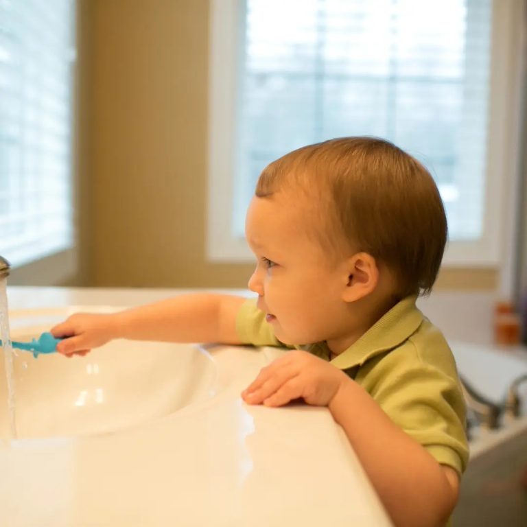 Cepillo de Dientes para Bebés y Niños Pequeños 0-3 años Elefante azul Dr.Brown's