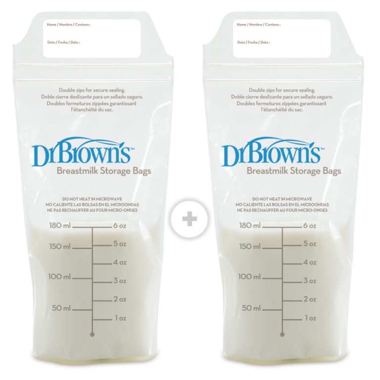 Pack 2 Bolsas de Leche Materna 180ml (25UN) Dr. Brown's