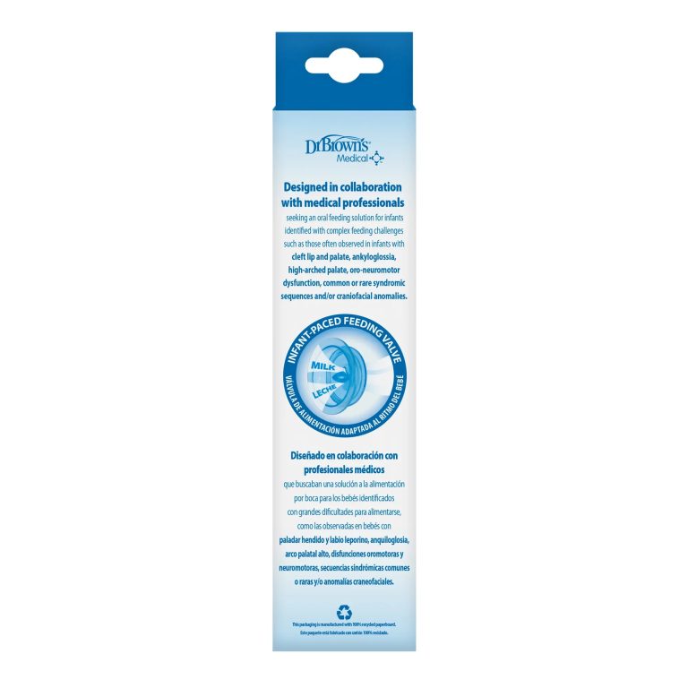 Mamadera Alimentación Especial 250ml (labio leporino, palar hendido, etc.) Dr. Brown's