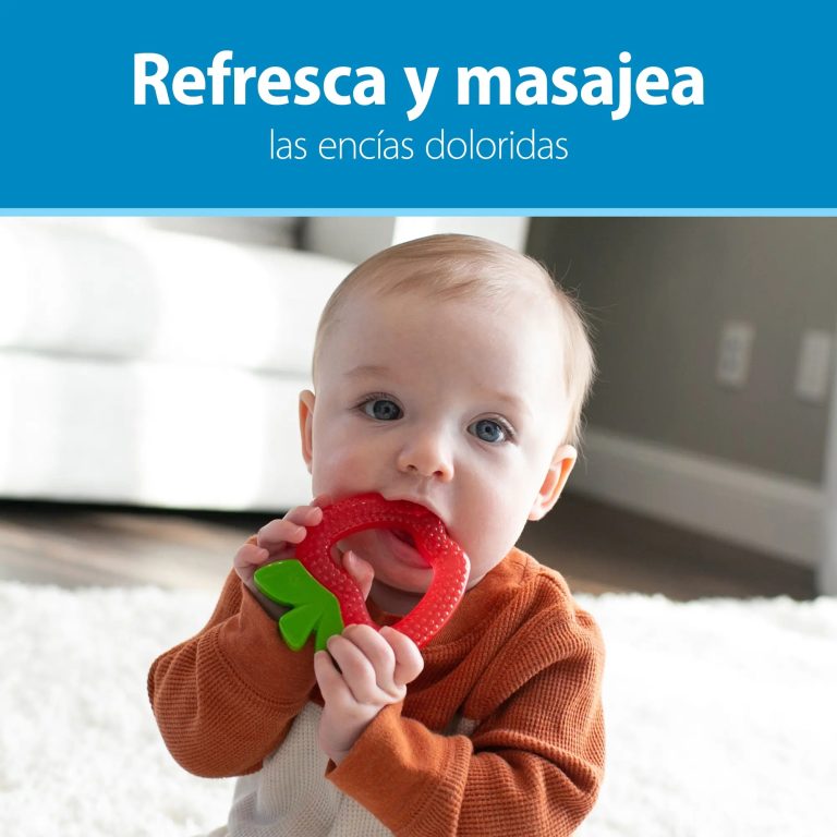 Mordedor lleno de agua 3M+, 1 piña y 1 Manzana Dr. Brown's