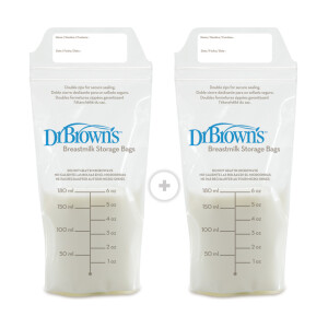 Pack 2 Bolsas de Leche Materna 180ml (25UN) Dr. Brown's