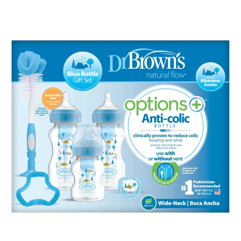 SET REGALO BOCA ANCHA Options+ Dr. Brown's Azul