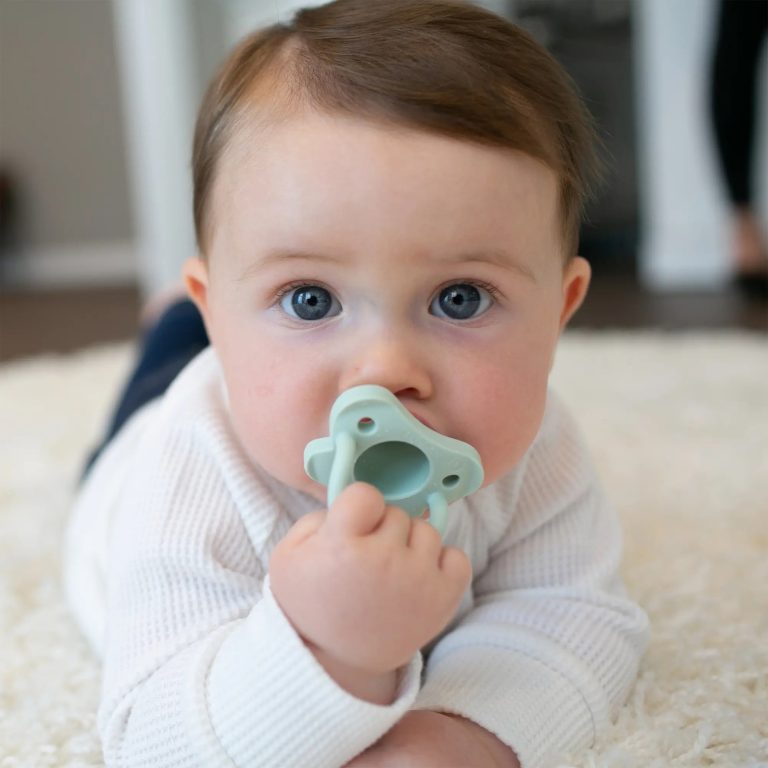 Chupete una sola pieza 2UN 0-6M Dr. Brown's , Azu y Verde - Happy Paci