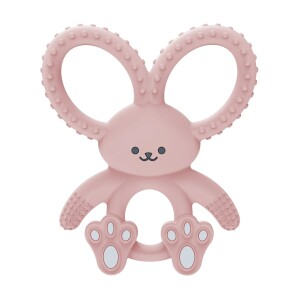 Mordedor flexible y suave 3M+, Conejo rosado Dr. Brown's