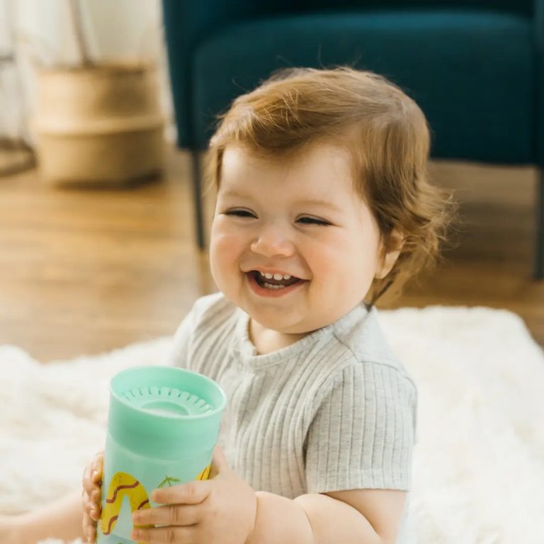 Vaso 360° sin asas 300ml 9M+ Dr. Brown's, Azul, Rosado y Verde