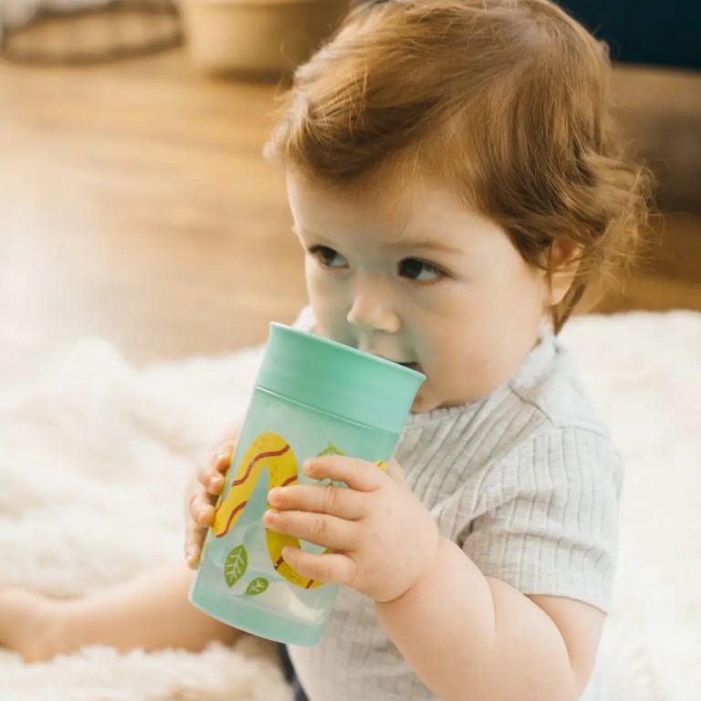 Vaso 360° sin asas 300ml 9M+ Dr. Brown's, Azul, Rosado y Verde