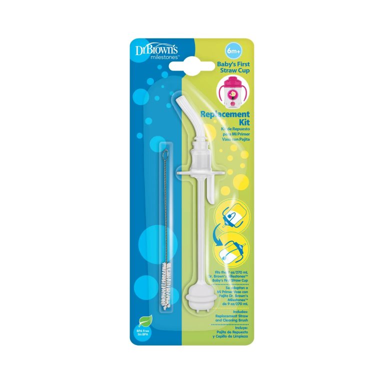 Kit de Reemplazo pajita para 1er Vaso con asas y pajita 270ml 6M+ Dr. Brown's