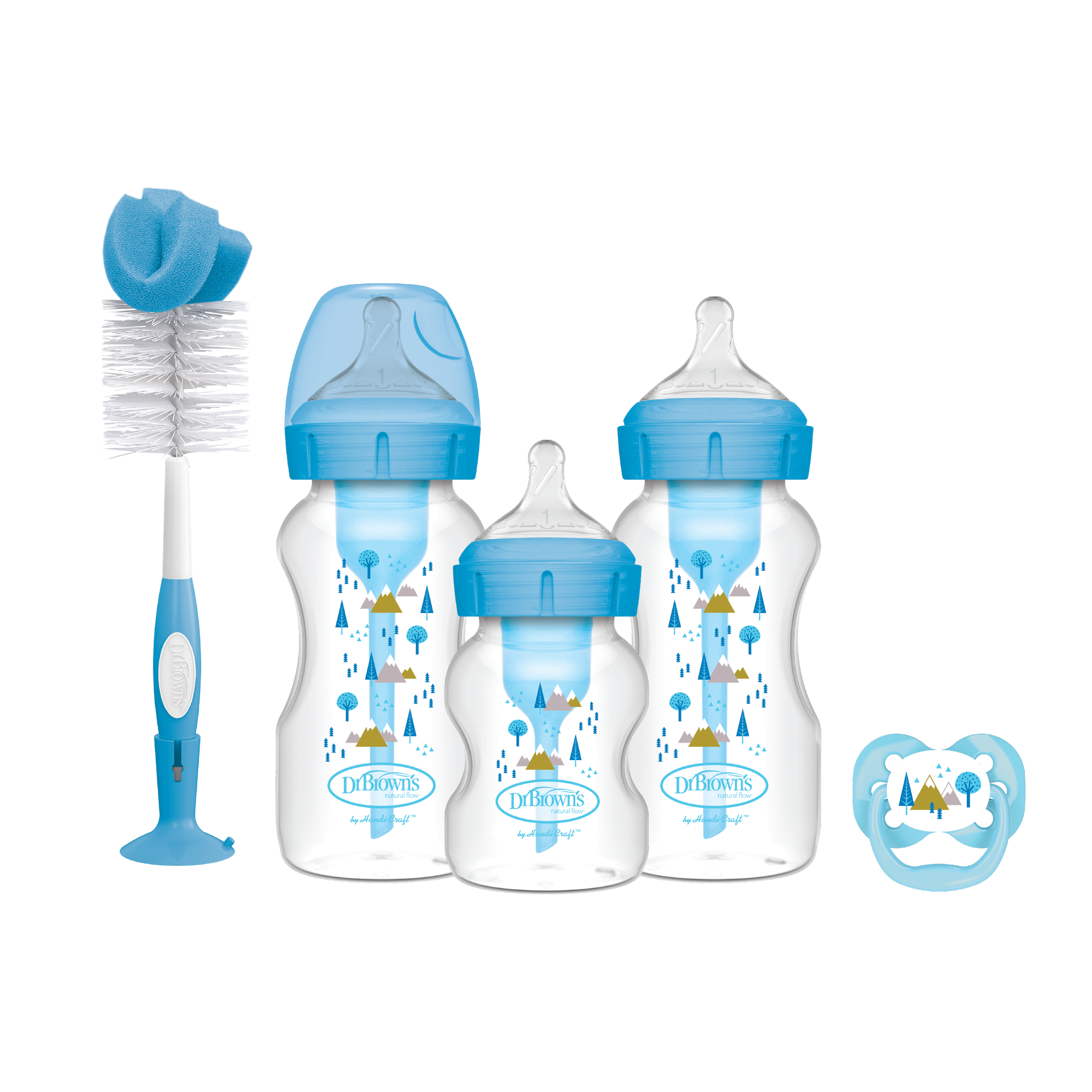 Set Regalo Boca Ancha Options+ Dr. Brown's, Azul y Rosado - Imagen 5