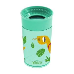 Vaso 360° sin asas 300ml 9M+ Dr. Brown's, Azul, Rosado y Verde