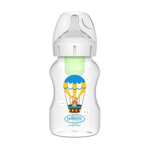 Mamadera Boca Ancha Options+ 330ml - Conejo en globo con Tetina 3M+ Dr. Brown's