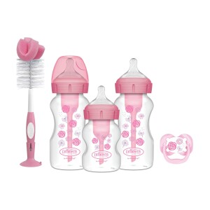 Set Regalo Boca Ancha Options+ Dr. Brown's, Azul y Rosado