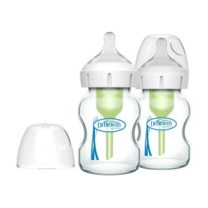 Pack 2 Mamaderas Boca Ancha Options+ Vidrio 150ml Dr. Brown's