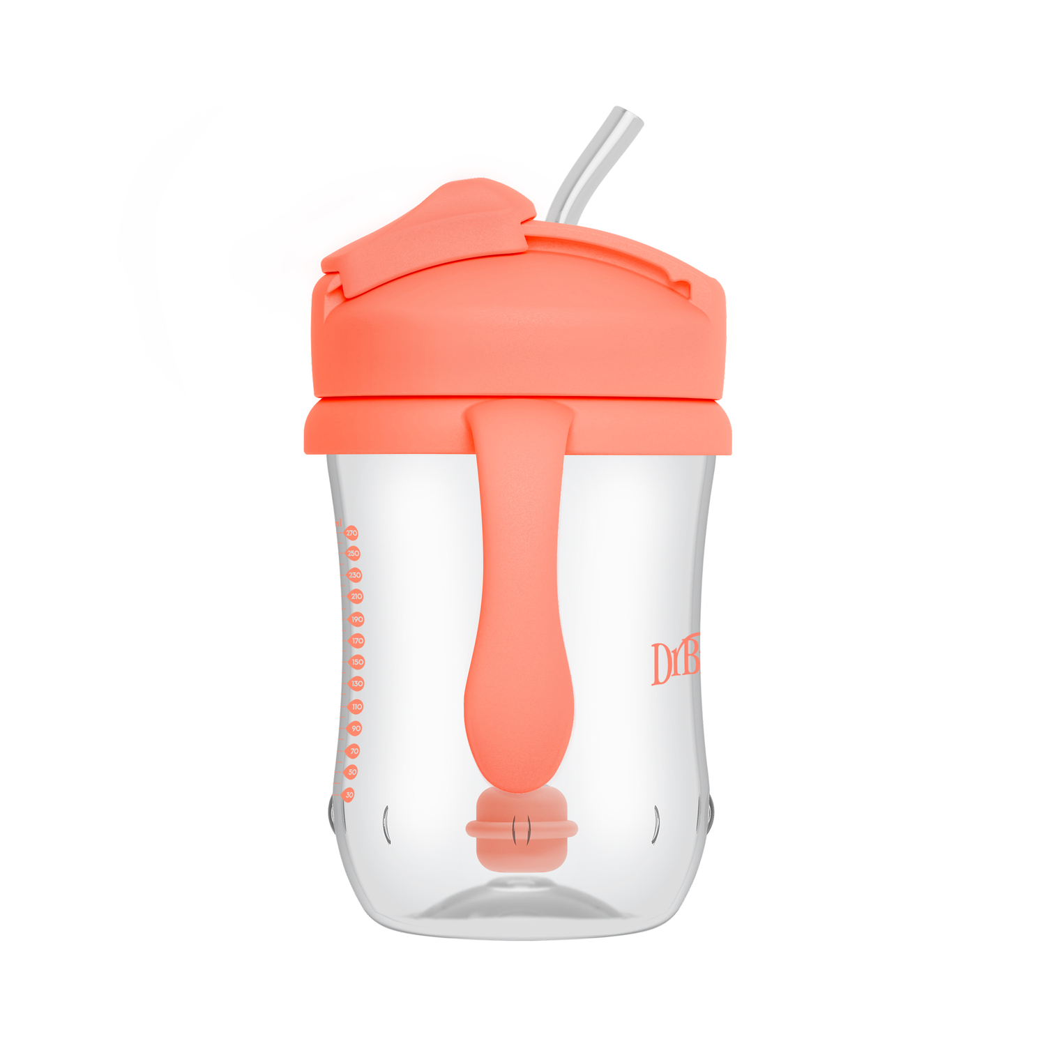 1er Vaso con asas y pajita 270ml 6M+ Dr. Brown's (Colores Modernos) - Imagen 2