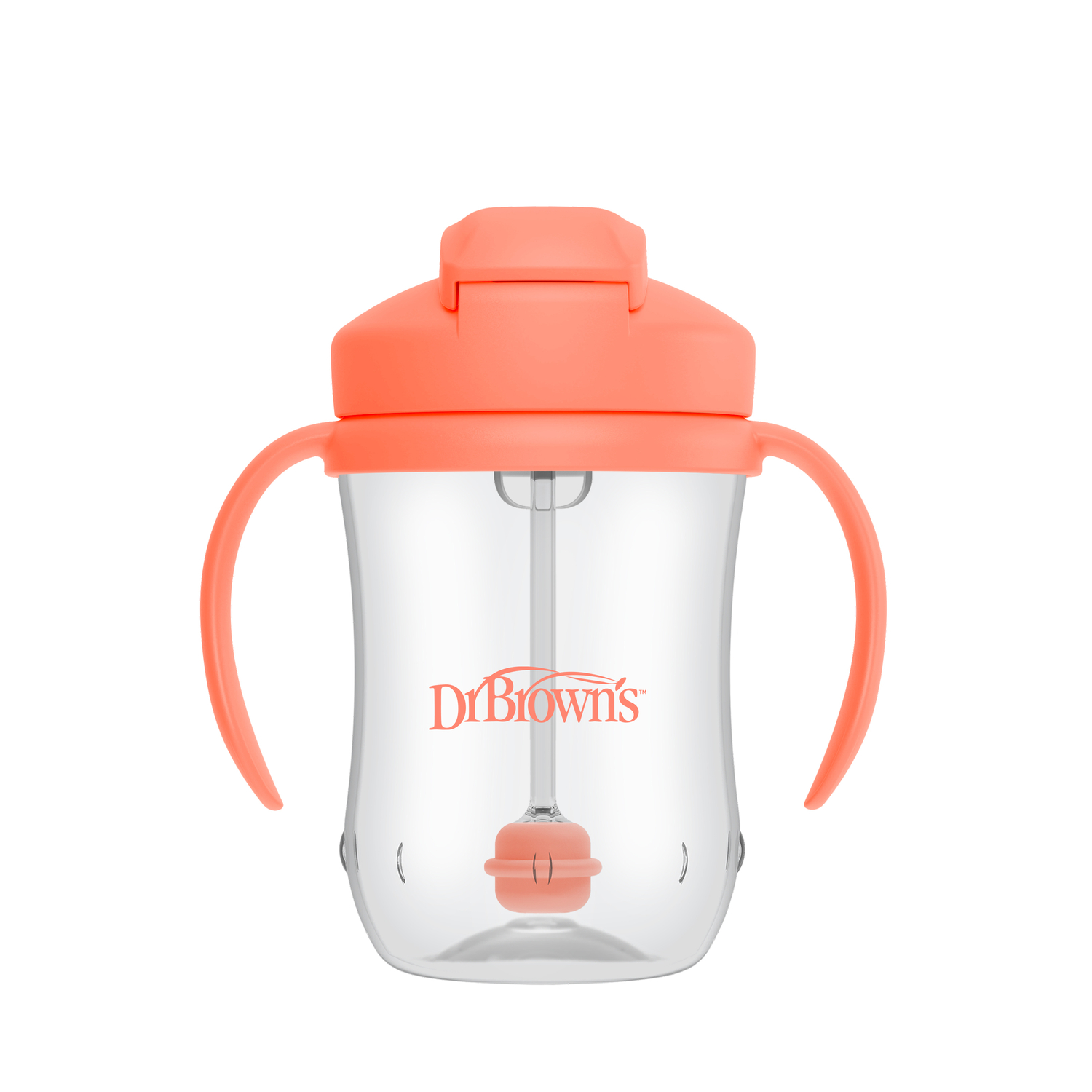 1er Vaso con asas y pajita 270ml 6M+ Dr. Brown's (Colores Modernos) - Imagen 4