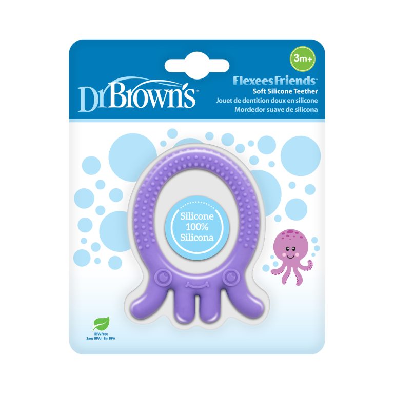 Mordedor Flexible Pulpo Morado 3M+ Dr. Brown's