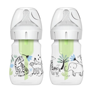 Pack 2 Mamaderas Boca Ancha Options+ 150ml, Jungla Dr. Brown's