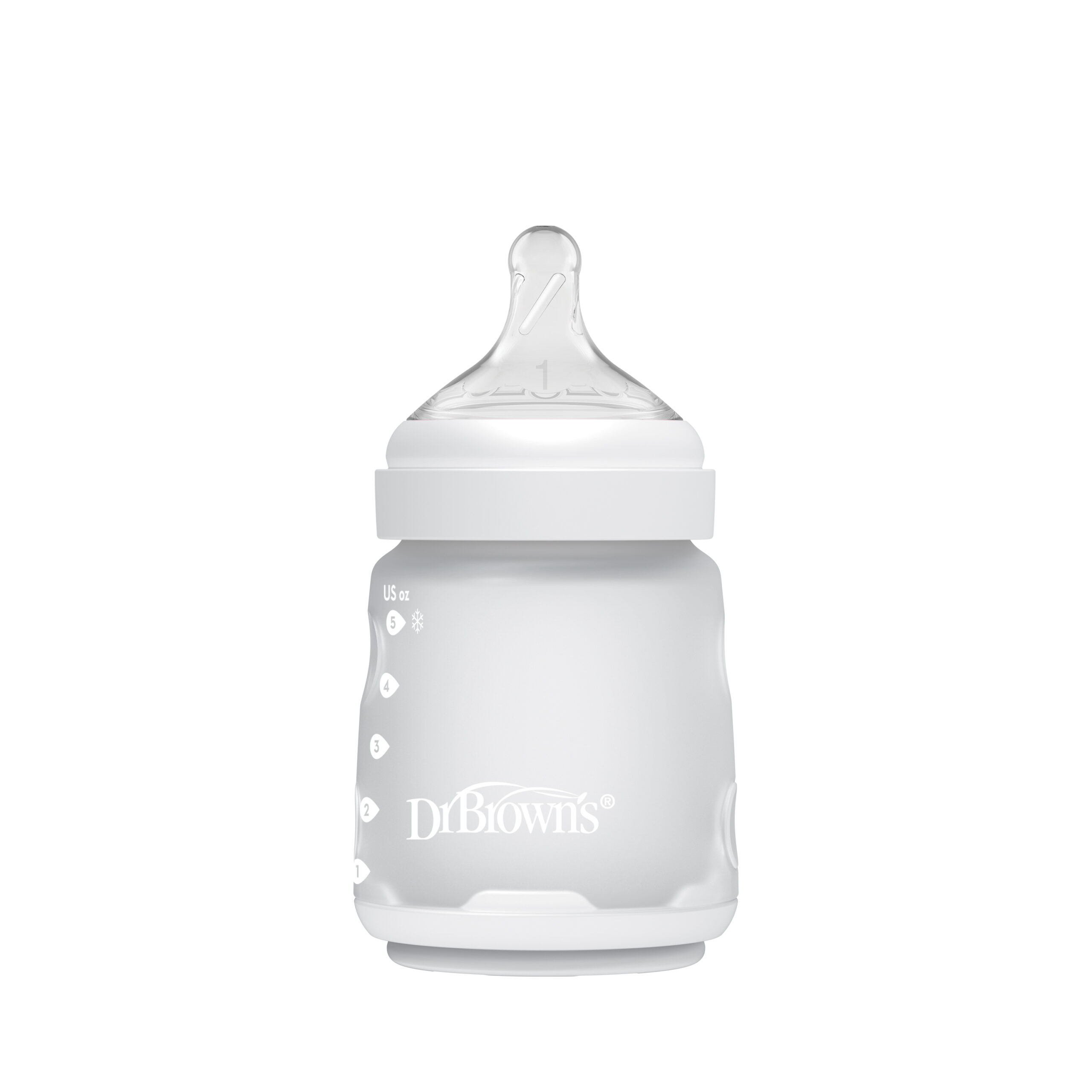 Mamadera Anticólico Boca Ancha  Silicona 150ml Rosado, Azul, Marfil Dr. Browns - Imagen 3