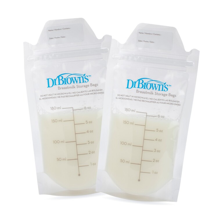 Pack 2 Bolsas de Leche Materna 180ml (25UN) Dr. Brown's (imagen del set)