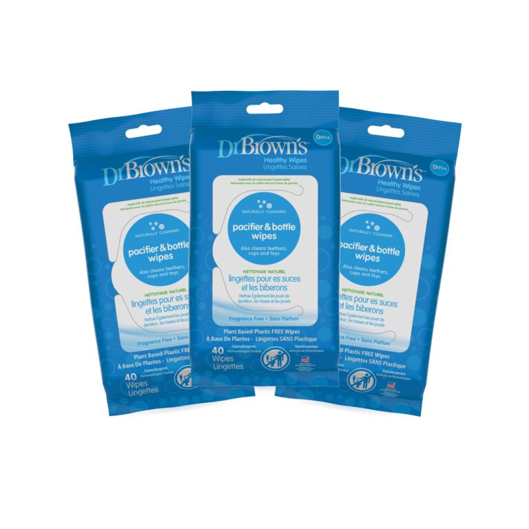 Pack 3 Toallitas Limpieza para Mamadera y Chupetes 40UN Dr. Brown's (imagen del set)
